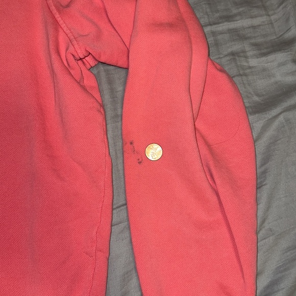 Vineyard Vines Men’s Medium Quarter Zip Pullover- Salmon/pink - Picture 4 of 4